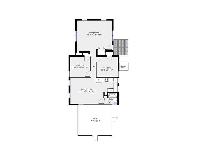 The Le Count Beach House offers visitors a comfortable living space