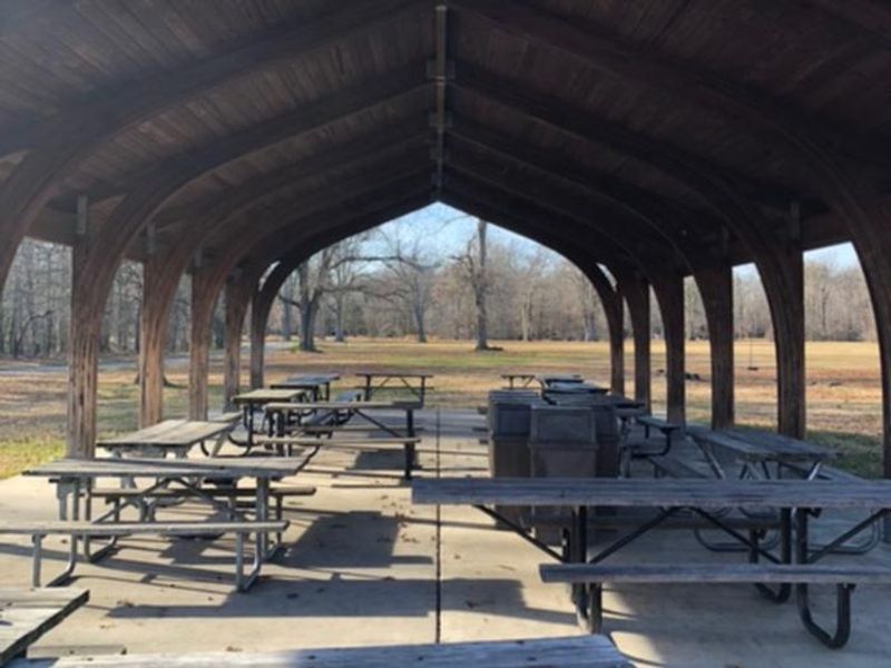 Interior of Area D Picnic Shelter
