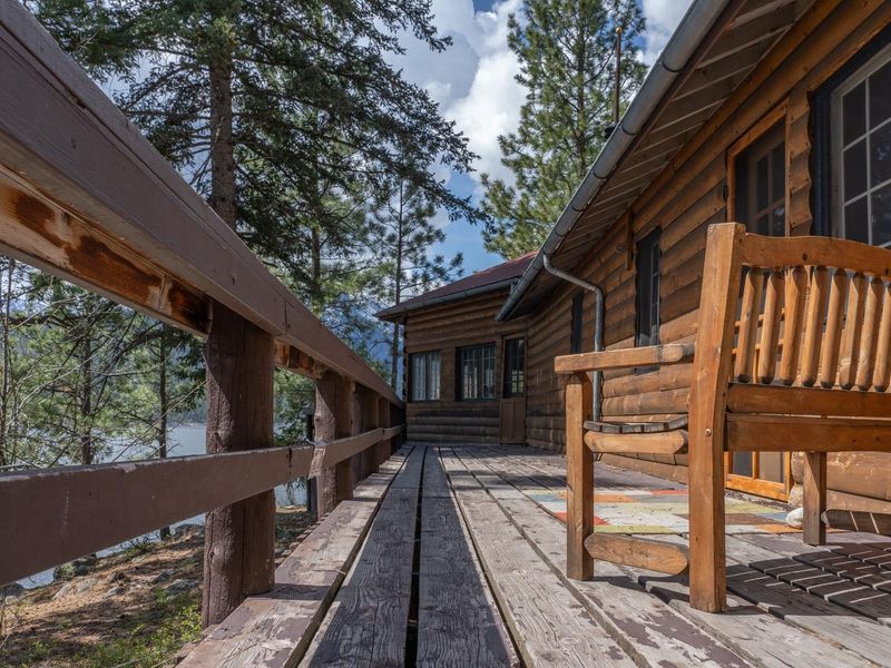 Woods Cabin Deck South Side of Cabin