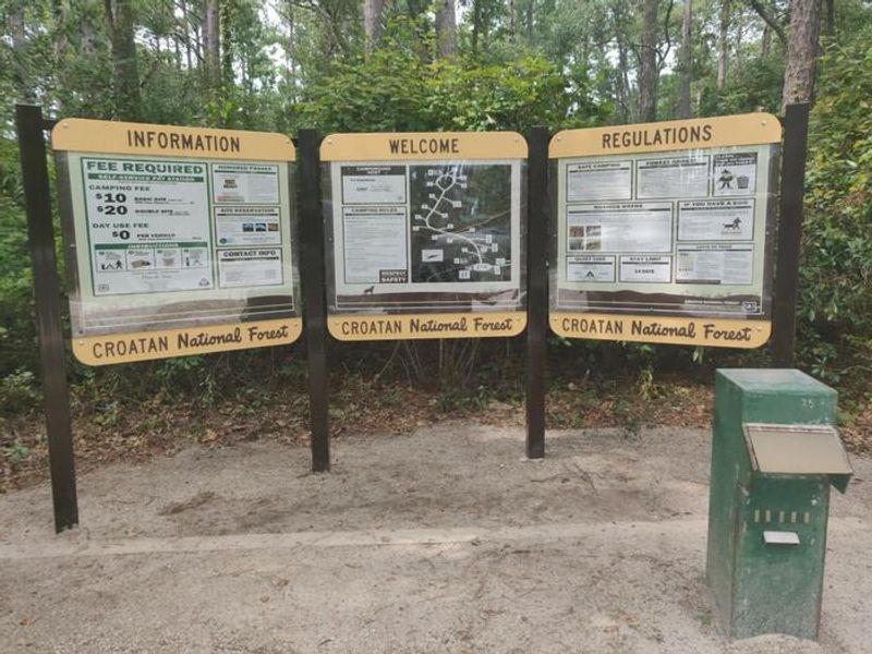 15 Basic Campsites, 14 may be reserved , 1 is first come-first served, and 1 is a double site that may hold up to 16 people