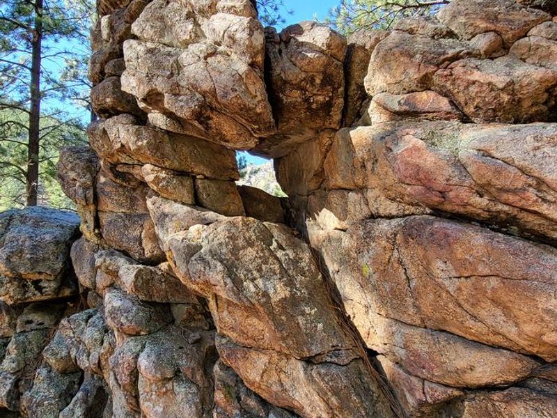 Rock with hole in it