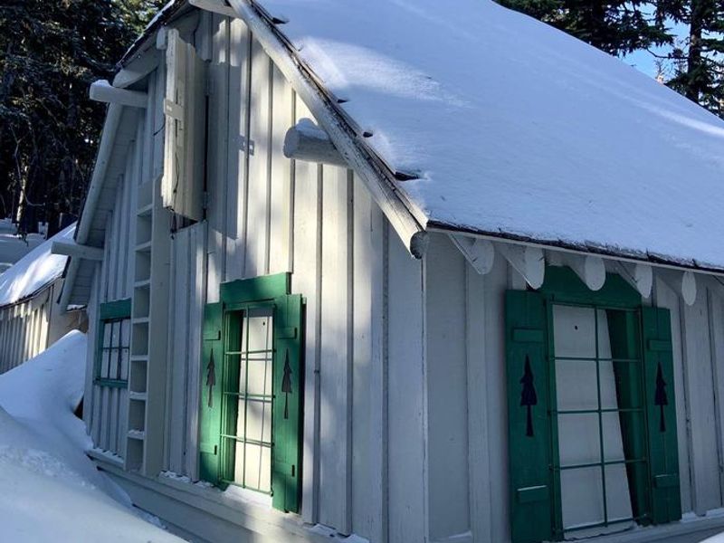 Guard station winter access door
