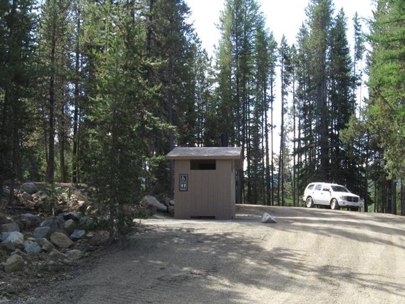 Olive Lake's newest toilet, located near dam.