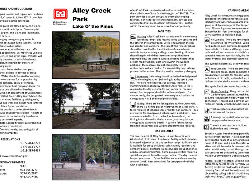 Alley Creek Brochure Front