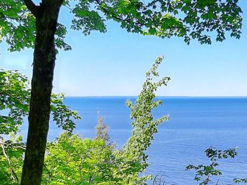 Scenic view from Black River Harbor Campground.