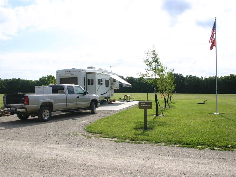 A park attendant is onsite to assist campers with reservation and general park questions. 