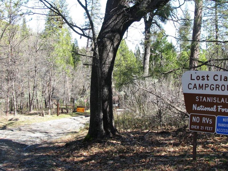 Lost Claim Campground Entrance