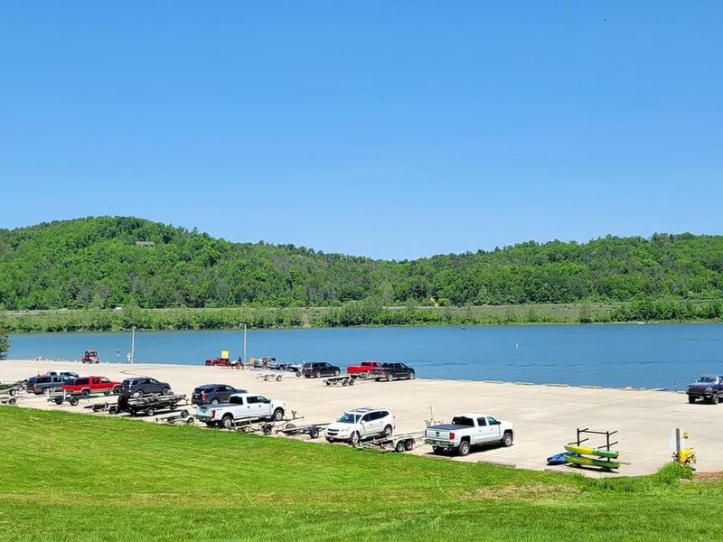 The Ives Run Main Campers Boat Launch as viewed from the Birch Loop Camping Sites