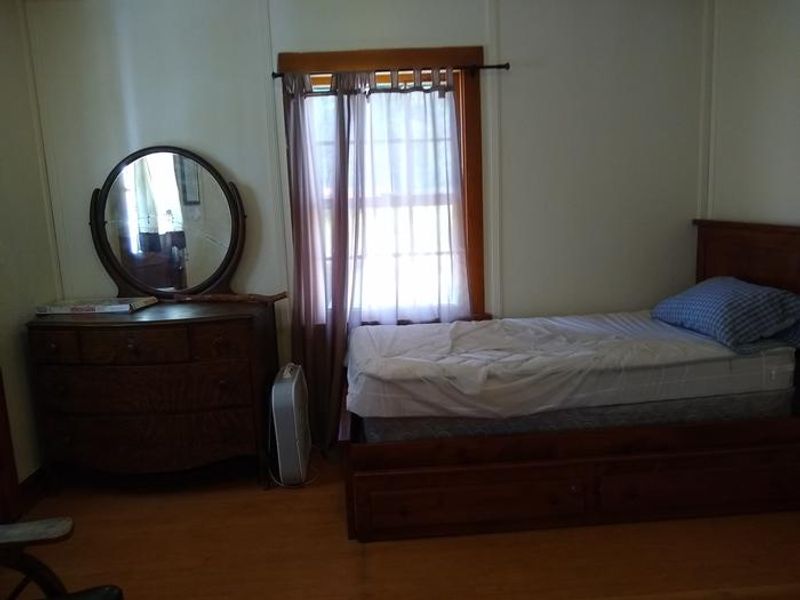 Alternate view of Atlanta Cabin's living room.  (Plan to bring personal pillow, sheets, and blankets.)