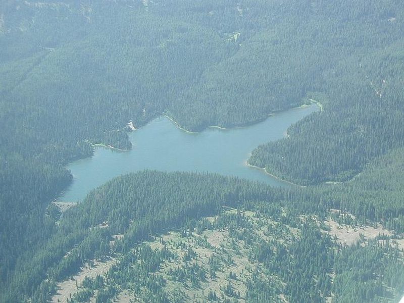 Jubilee Lake from above.