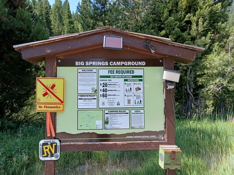 Big Springs Campground Info Kiosk