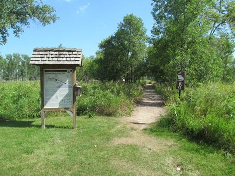Downstream Campground Hiking Trail leading to Fish and Wildlife Service Fish Hatchery