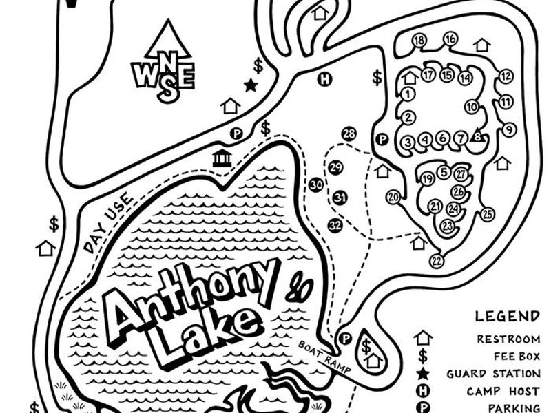 Full Map of Anthony Lake