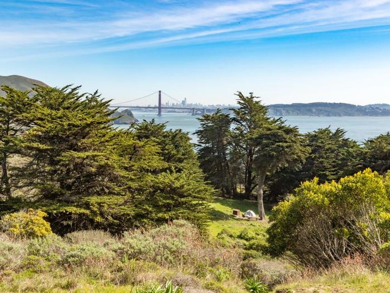 Golden Gate Bridge from Bicentennial Campground