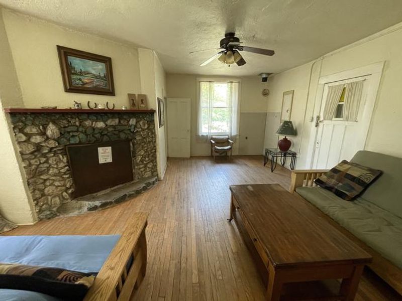 Living Room of Shaw House, including two futons.
