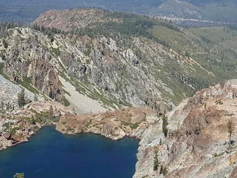 View from Sierra Buttes, hike near Berger Campground