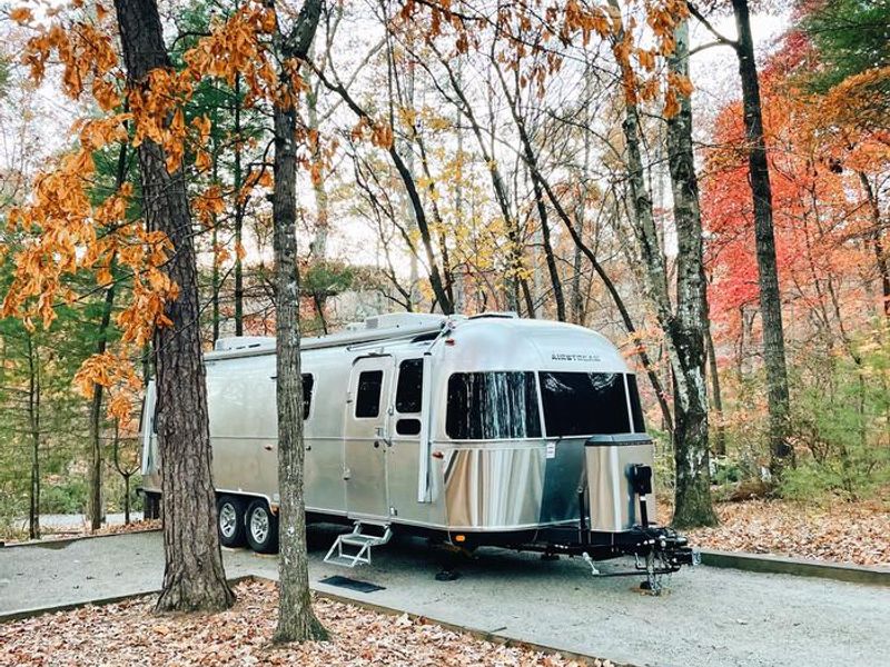 Full hook up site at Lake Powhatan 