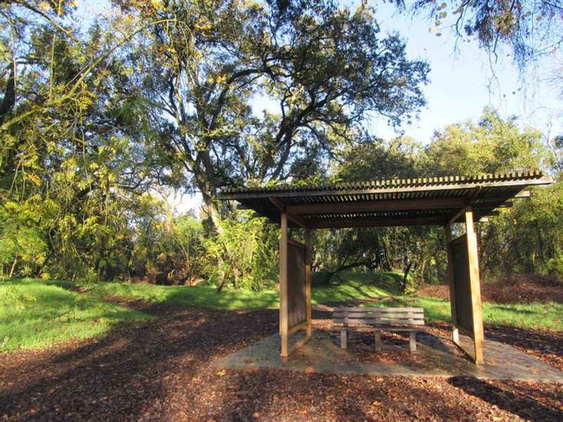 Rest area for viewing wildlife and scenery at the Valley Oak Recreation Area