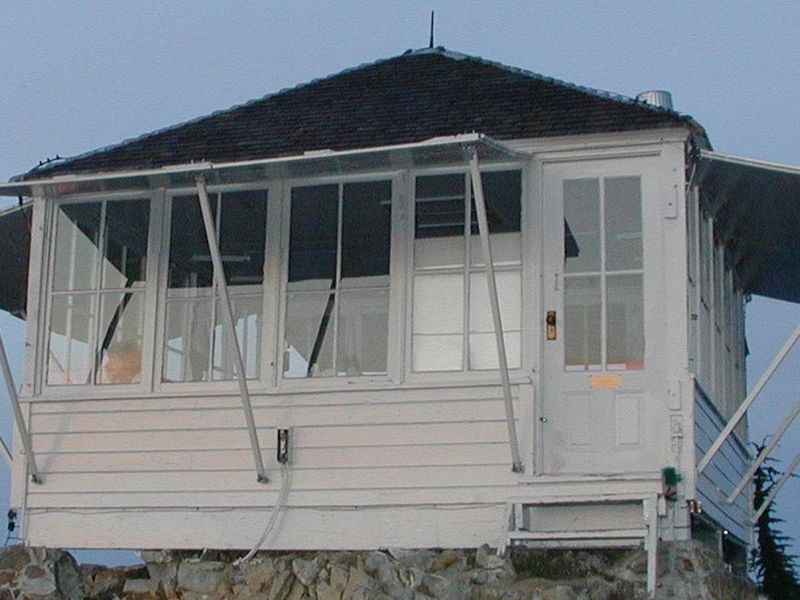 Evergreen lookout cabin