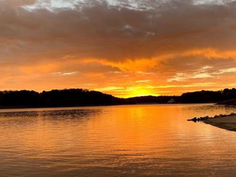 Sunset over Coralville Lake