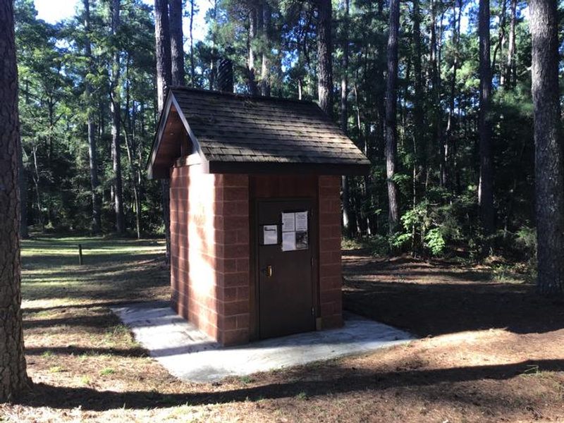 A photo of restroom facility at Rocky Branch Seasonal Campground (SC)