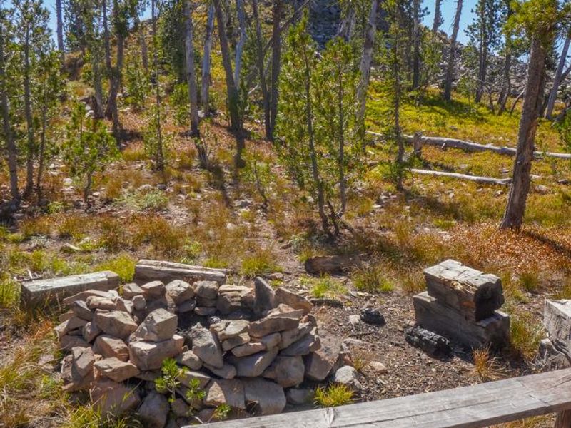 Firepit below lookout