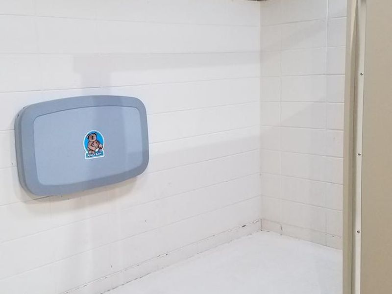 Inside of restroom in Clark Lake pavilion.