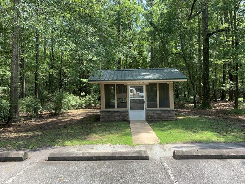 Fish Cleaning station at BLUFF CREEK Campground 