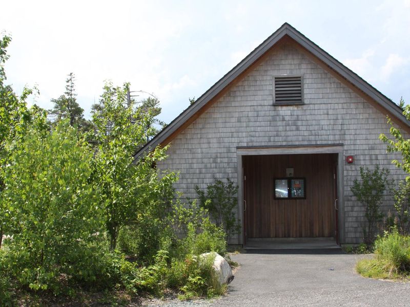A typical restroom building found in the campground (There are no showers in the campground)
