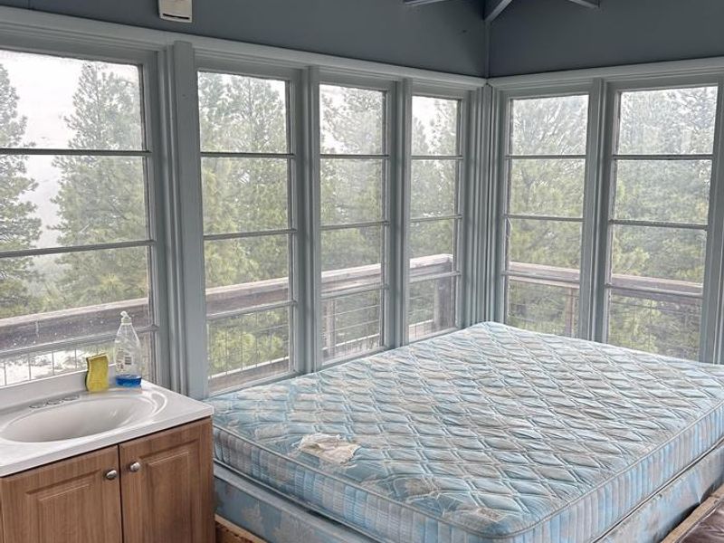 Sleeping area, Fivemile Lookout.