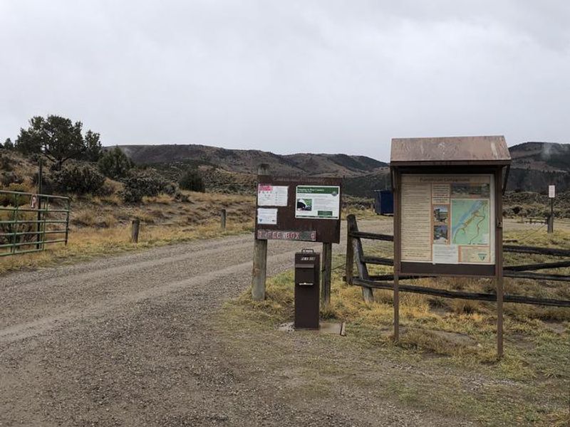 Pumphouse Reserveable Campground Entrance