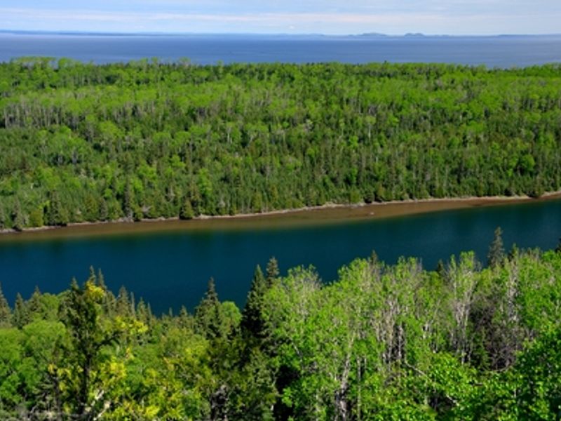 Duncan Bay Narrows is popular locale for boaters and paddlers in the park.