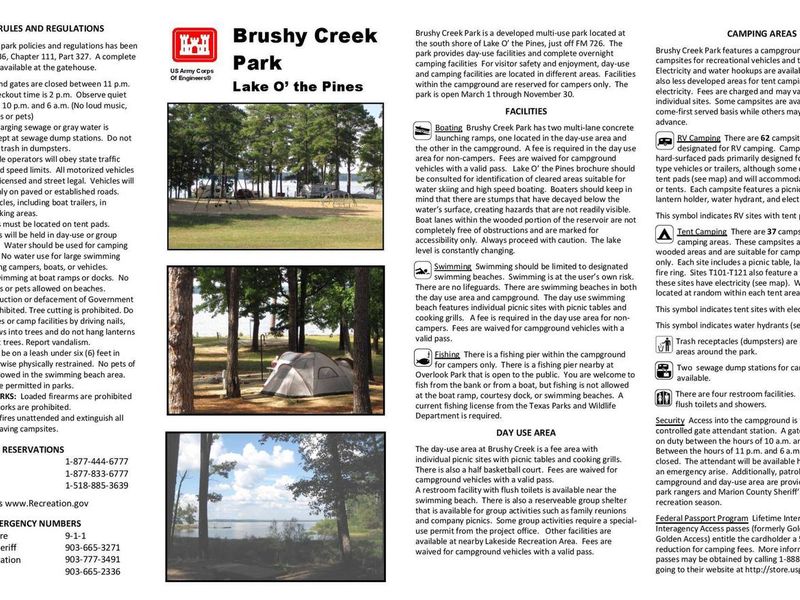 Brushy Creek Brochure Front