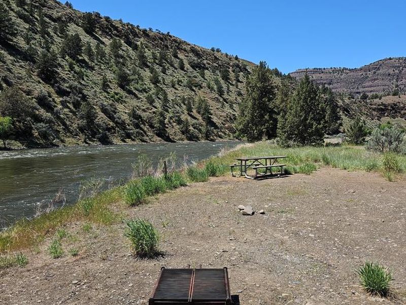 Typical campsite at Big Bend Campground