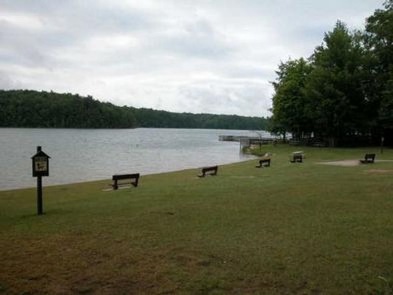 Swimming area located at the Pete's Lake Campground