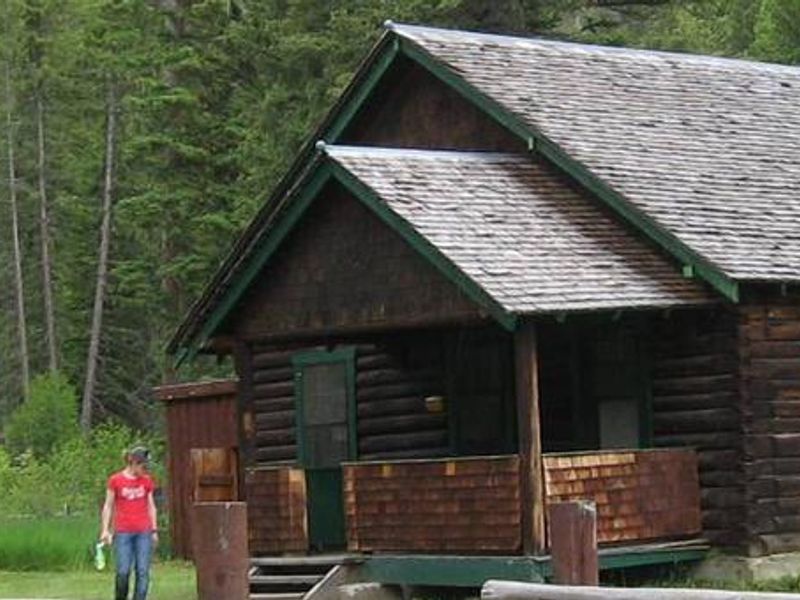 Evening light at Big Creek Cabin