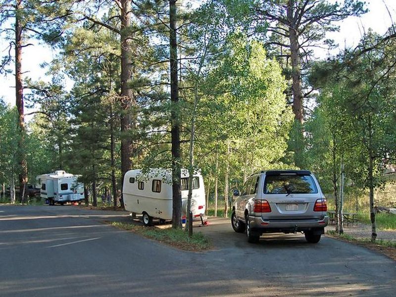 Small trailers are a good fit at the North Rim Campground