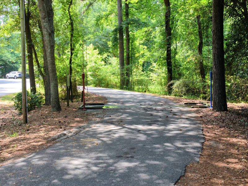 Victoria Campground Dump Station Near Gatehouse.  Dual stations, enter from either direction.