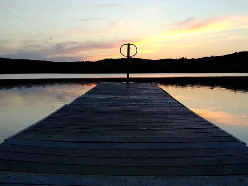 Boat ramp located just below Big Bend Dam near Ft. Thompson, South Dakota.