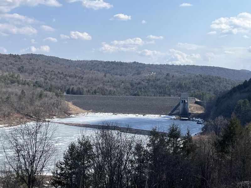 Knightville dam from the route 112 overlook.  