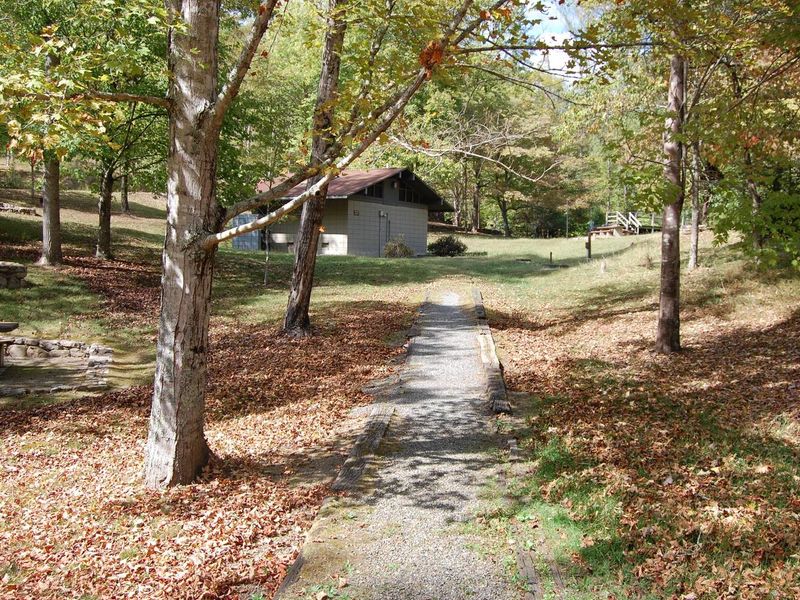 Flush toilet restroom facilities 