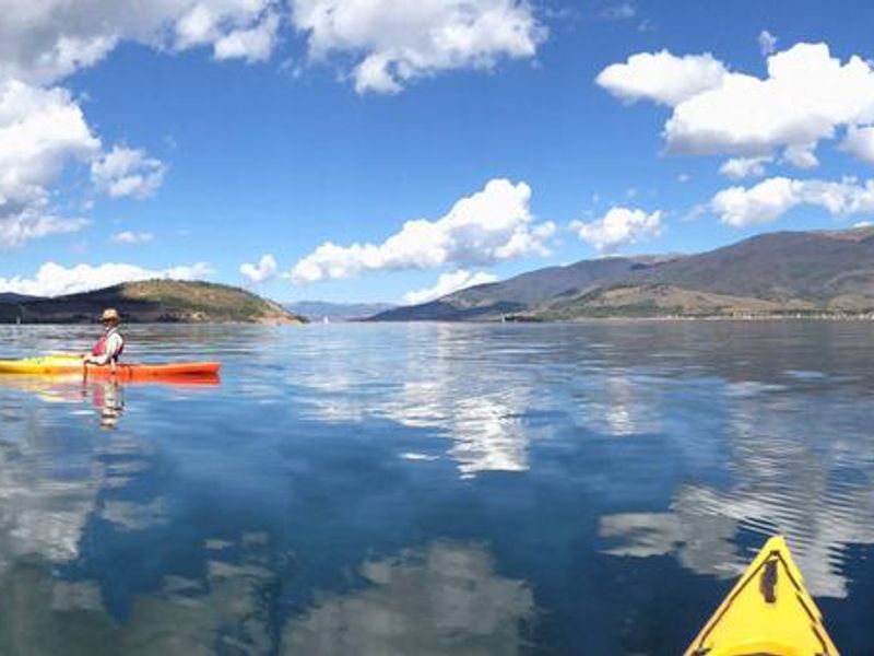 View of Dillon Reservoir from kayak
