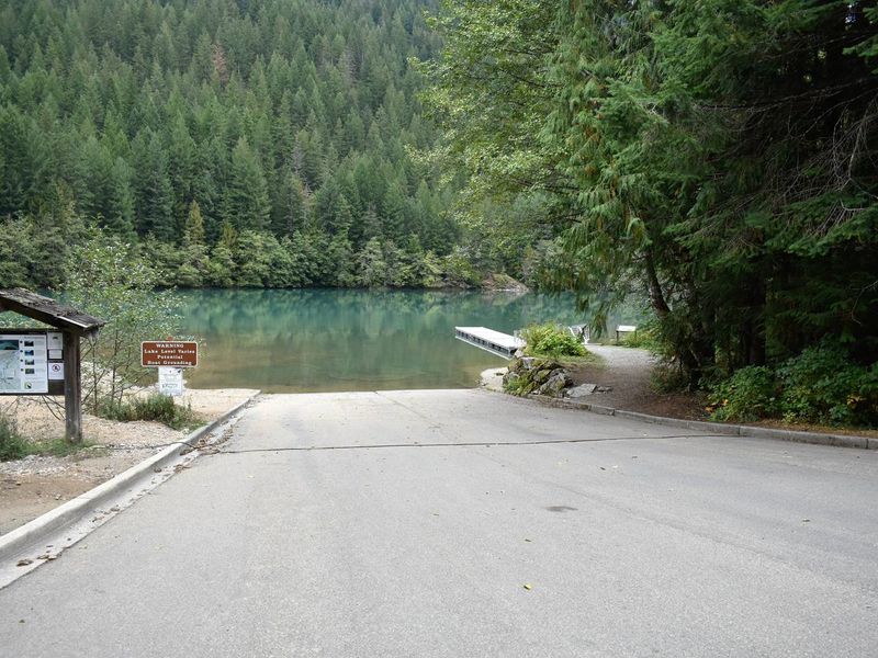 Public boat launch at Colonial Creek Campground