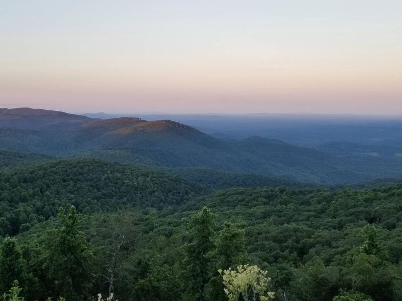 The Saddle Overlook is just a short drive from the campground, offering impressive views and outstanding sunsets.