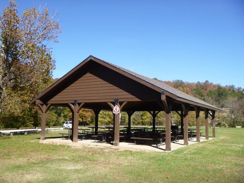 Ozark Pavilion within the Ozark Campground