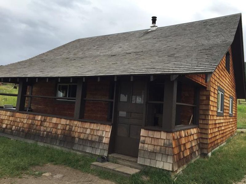 Back porch at Porcupine Cabin