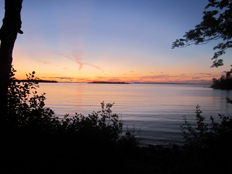 Todd Harbor Campground is a popular campground on the north shore of Isle Royale.
