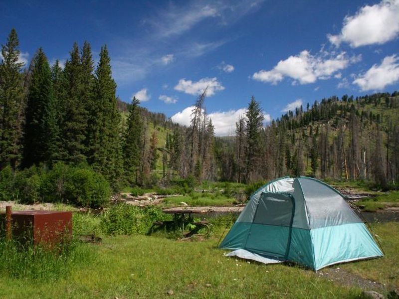 Slough Creek campsite