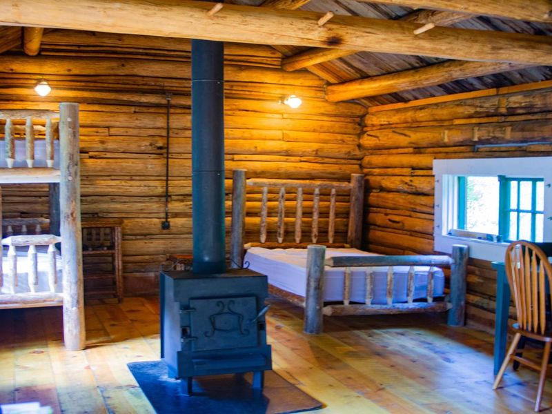 beds with wood stove