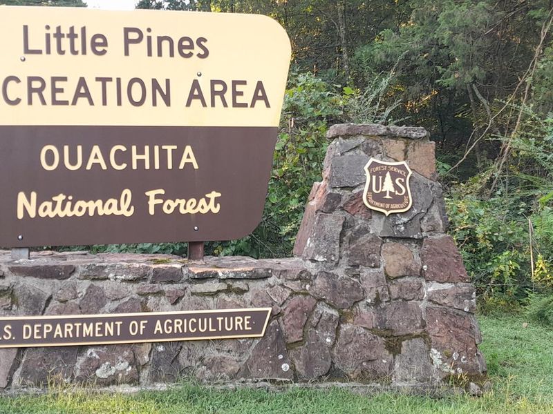 Little Pines Recreation Area Welcome Sign
